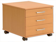 Mobile pedestals and credenzas