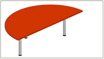 Half Round Table